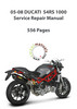 Thumbnail 2005-2008 Ducati S4RS Service Repair Manual