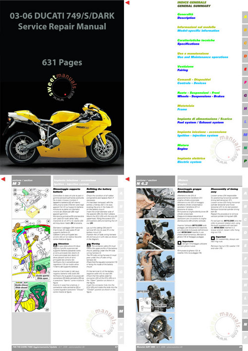 Product picture 2003-06 Ducati 749-S-R-Dark Repair Manual