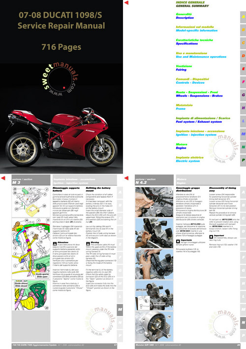 Product picture 2007-08 Ducati 1098/1098S Service Repair Manual